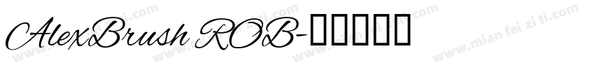 AlexBrush ROB字体转换